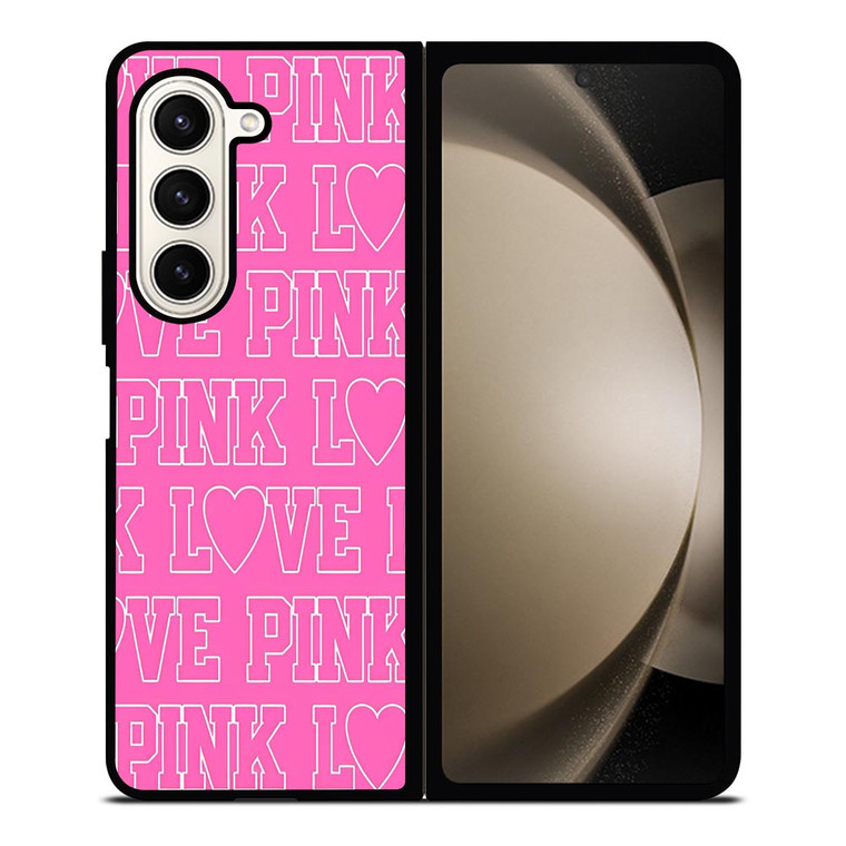 LOVE PINK VICTORIA SECRET Samsung Galaxy Z Fold 5 Case Cover