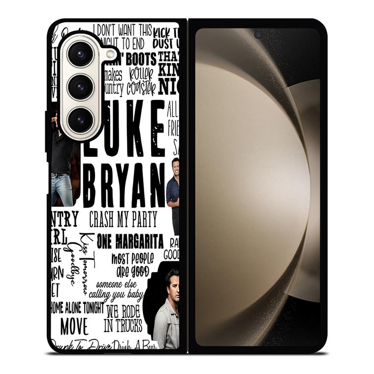 LUKE BRYAN QUOATE COLLAGE Samsung Galaxy Z Fold 5 Case Cover