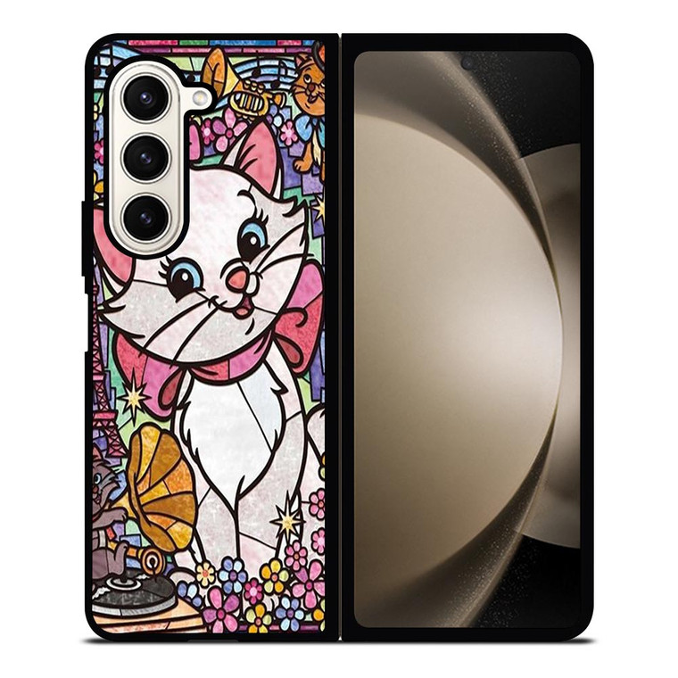 MARIE THE ARISTOCATS CAT STENED GLASS Samsung Galaxy Z Fold 5 Case Cover