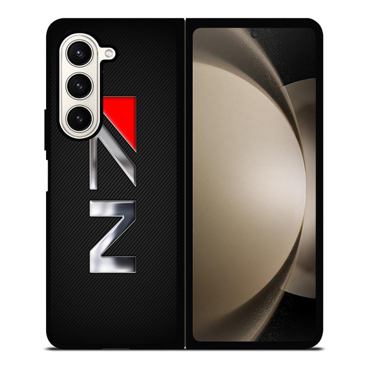 N7 MASS EFFECT CARBON LOGO Samsung Galaxy Z Fold 5 Case Cover