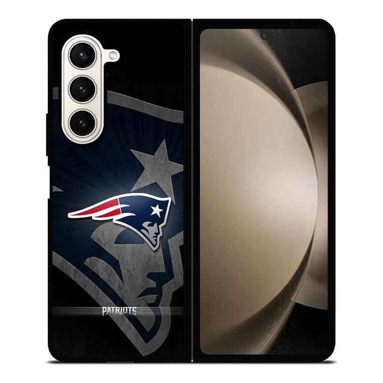 NEW ENGLAND PATRIOTS METAL LOGO Samsung Galaxy Z Fold 5 Case Cover