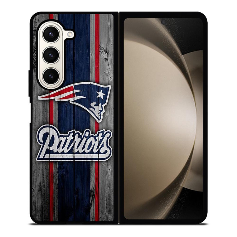 NEW ENGLAND PATRIOTS WOODEN LOGO Samsung Galaxy Z Fold 5 Case Cover