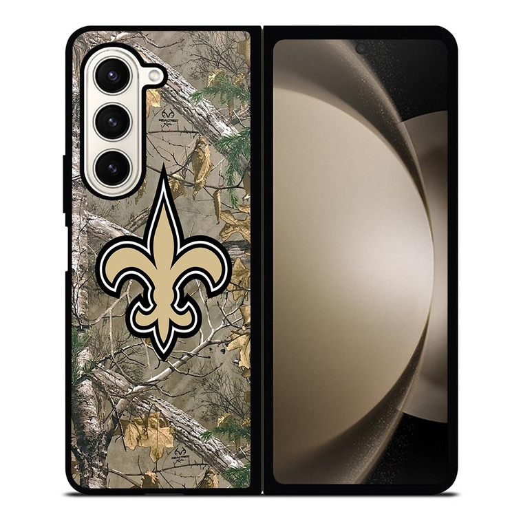 NEW ORLEANS SAINTS CAMO LOGO Samsung Galaxy Z Fold 5 Case Cover