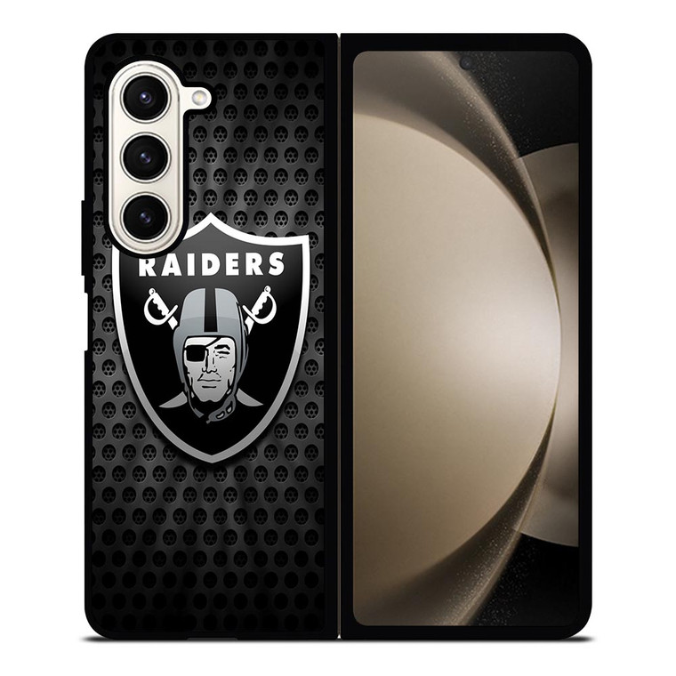 OAKLAND RAIDERS METAL LOGO Samsung Galaxy Z Fold 5 Case Cover