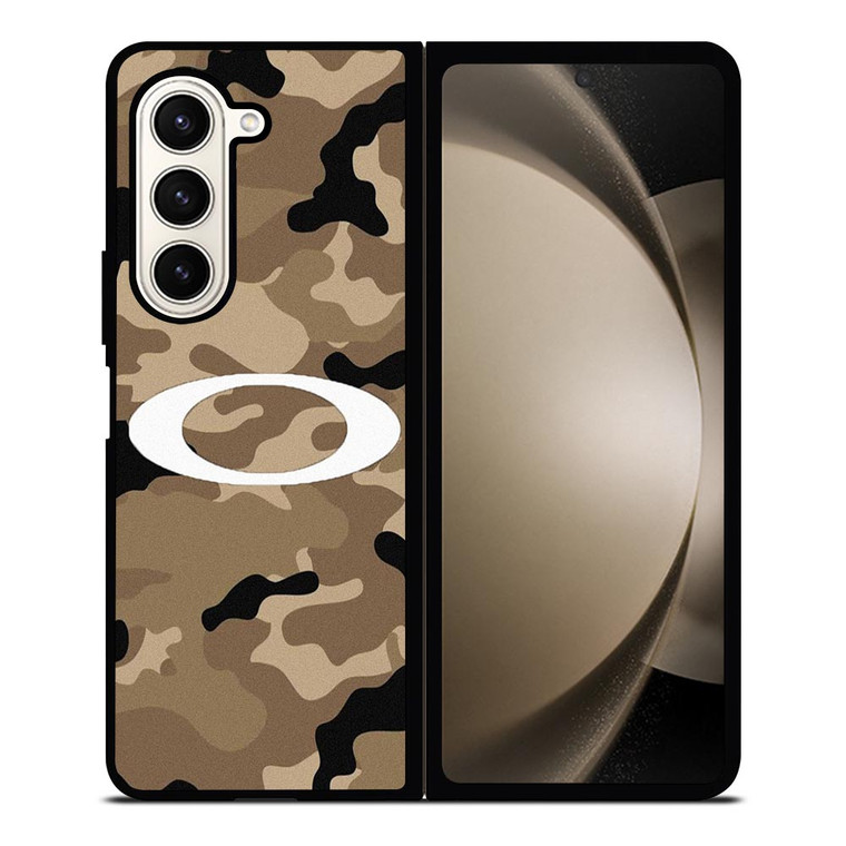 OAKLEY BROWN CAMO WALLPAPER Samsung Galaxy Z Fold 5 Case Cover
