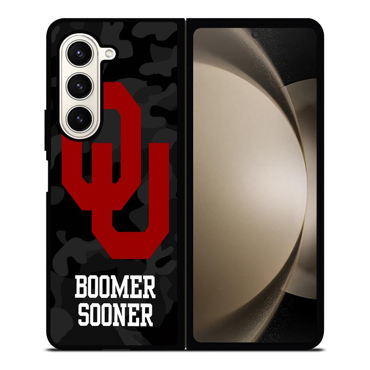 OKLAHOMA SOONERS CAMO LOGO Samsung Galaxy Z Fold 5 Case Cover