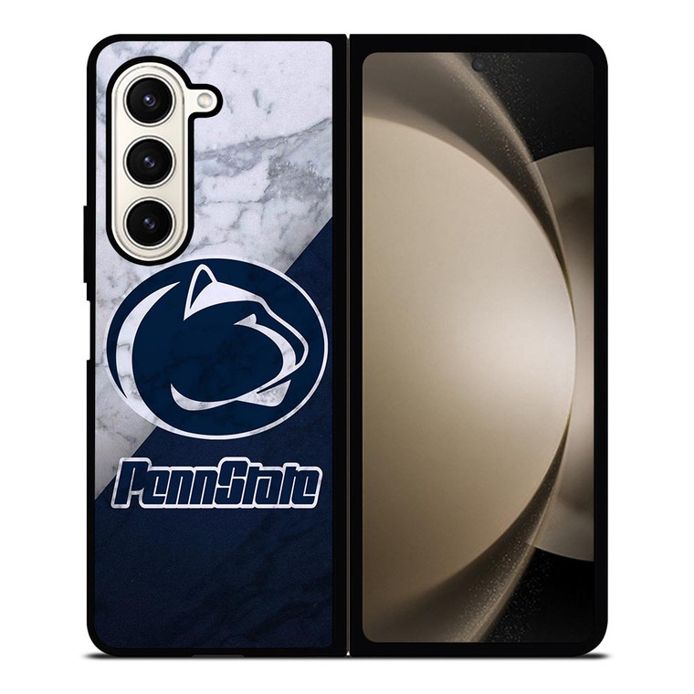 PENN STATE NITTANY LIONS MARBLE Samsung Galaxy Z Fold 5 Case Cover