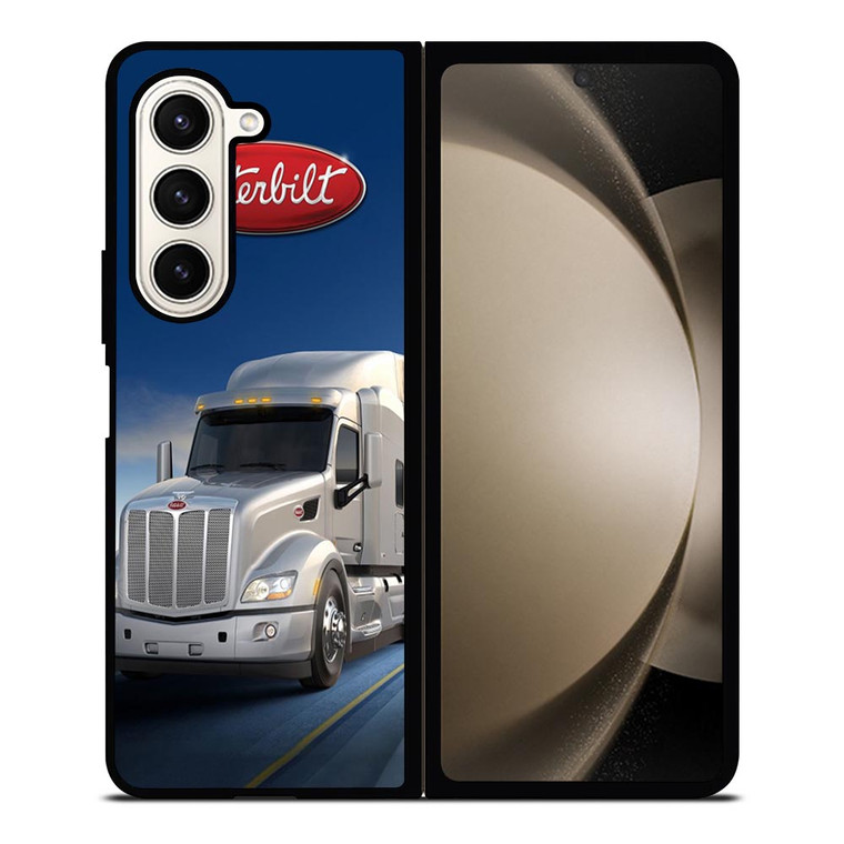 PETERBILT WHITE TRUCK Samsung Galaxy Z Fold 5 Case Cover PETERBILT WHITE TRUCK Samsung Galaxy Z Fold 5 Case Cover