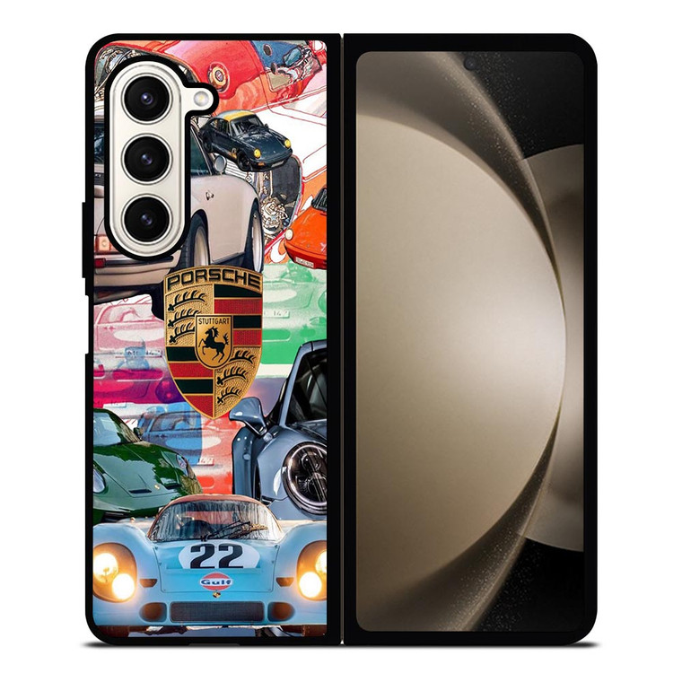 PORSCHE COLLAGE POSTER Samsung Galaxy Z Fold 5 Case Cover