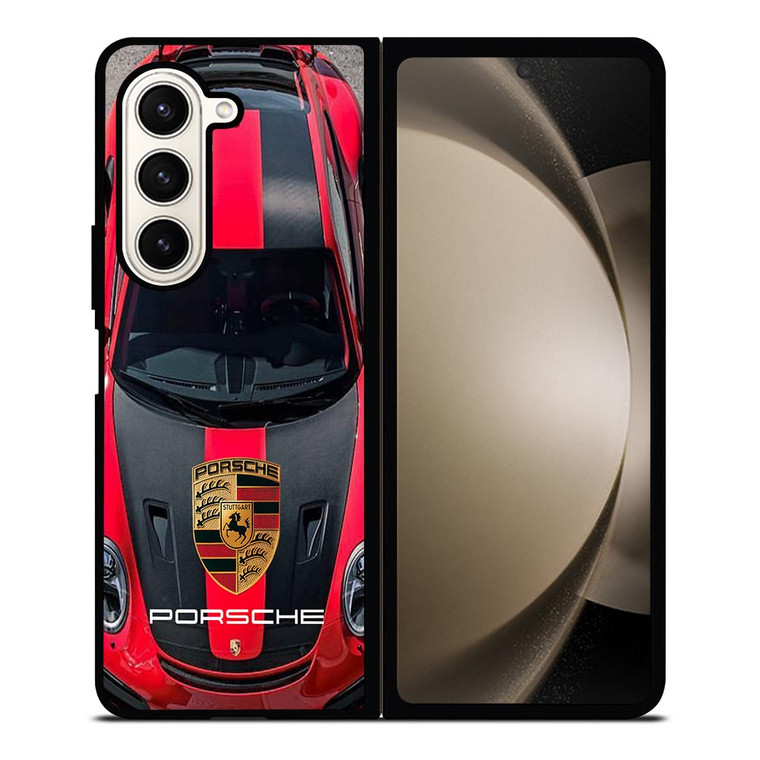 PORSCHE RED CAR LOGO Samsung Galaxy Z Fold 5 Case Cover