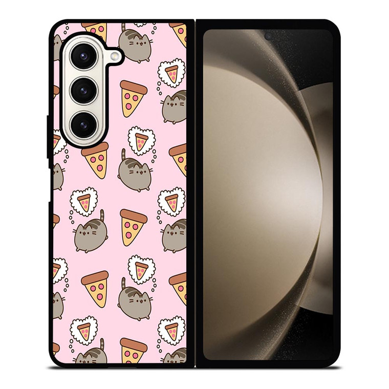 PUSHEEN THE CAT PIZZA Samsung Galaxy Z Fold 5 Case Cover PUSHEEN THE CAT PIZZA Samsung Galaxy Z Fold 5 Case Cover