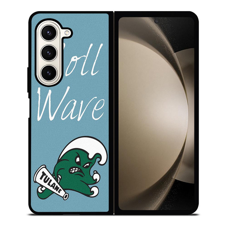 ROLL WAVE TULANE UNIVERSITY Samsung Galaxy Z Fold 5 Case Cover