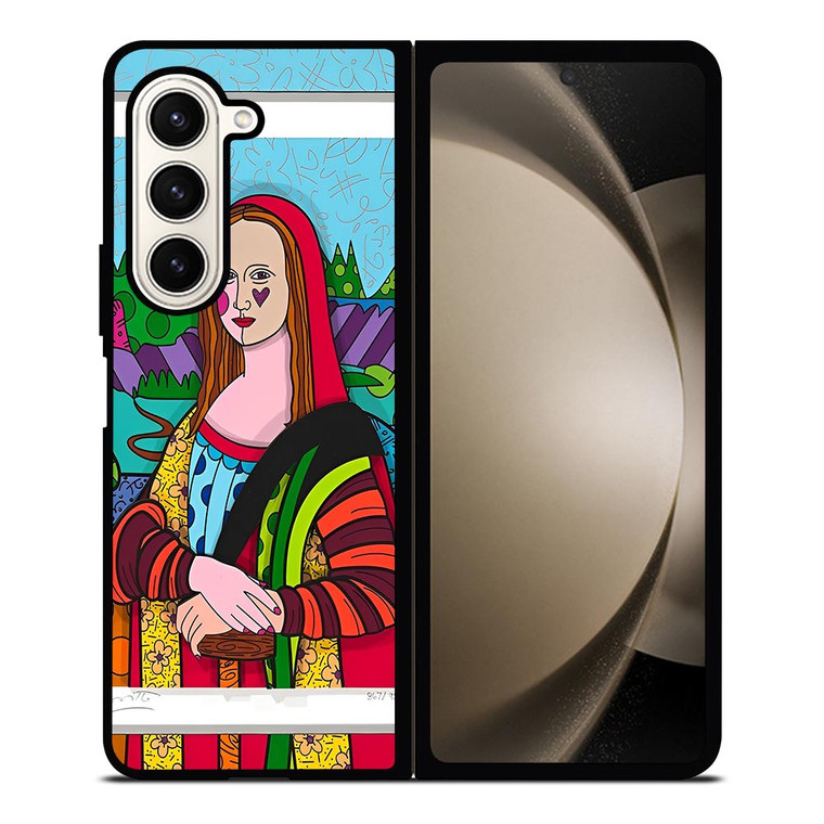 ROMERO BRITTO MONALISA Samsung Galaxy Z Fold 5 Case Cover ROMERO BRITTO MONALISA Samsung Galaxy Z Fold 5 Case Cover