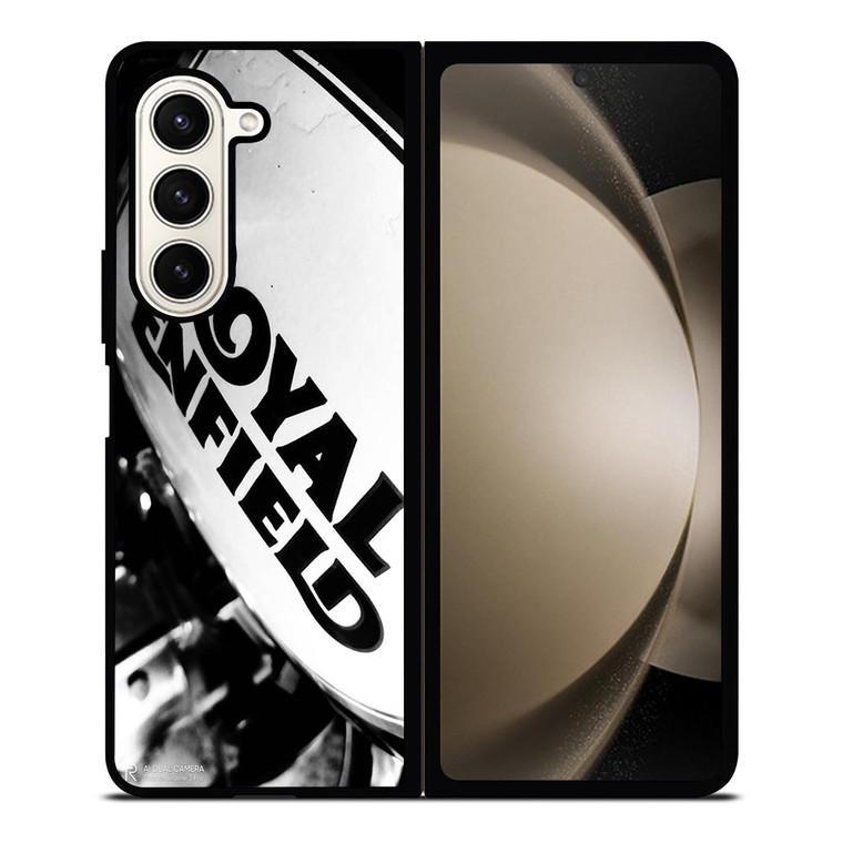 ROYAL ENFIELD LOGO BLACK WHITE Samsung Galaxy Z Fold 5 Case Cover