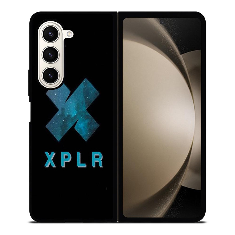 SAM AND COLBY XPLR SYMBOL Samsung Galaxy Z Fold 5 Case Cover SAM AND COLBY XPLR SYMBOL Samsung Galaxy Z Fold 5 Case Cover