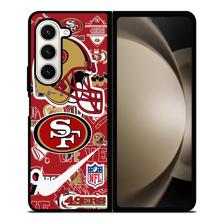 SAN FRANCISCO 49ERS NFL STICKER BOMB Samsung Galaxy Z Fold 5 Case Cover SAN FRANCISCO 49ERS NFL STICKER BOMB Samsung Galaxy Z Fold 5 Case Cover