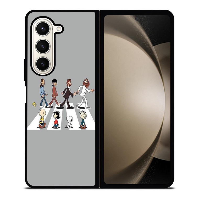 SNOOPY CHARLIE BROWN CROSS Samsung Galaxy Z Fold 5 Case Cover