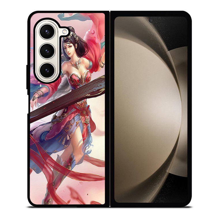 SONA LEAGUE OF LEGENDS 2 Samsung Galaxy Z Fold 5 Case Cover SONA LEAGUE OF LEGENDS 2 Samsung Galaxy Z Fold 5 Case Cover