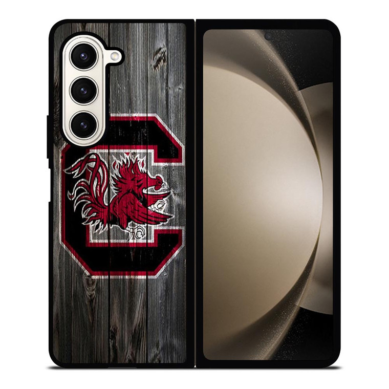 SOUTH CAROLINA GAMECOCKS WOODEN LOGO Samsung Galaxy Z Fold 5 Case Cover SOUTH CAROLINA GAMECOCKS WOODEN LOGO Samsung Galaxy Z Fold 5 Case Cover