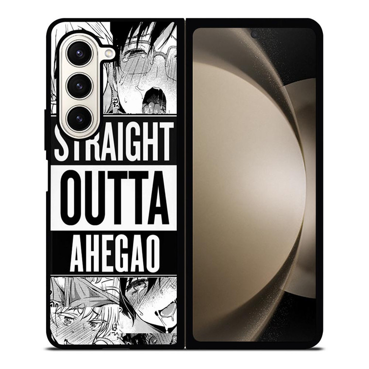 STRAIGHT OUTTA AHEGAO Samsung Galaxy Z Fold 5 Case Cover