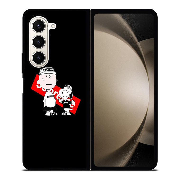 SUPREME SNOOPY CARTOON Samsung Galaxy Z Fold 5 Case Cover SUPREME SNOOPY CARTOON Samsung Galaxy Z Fold 5 Case Cover