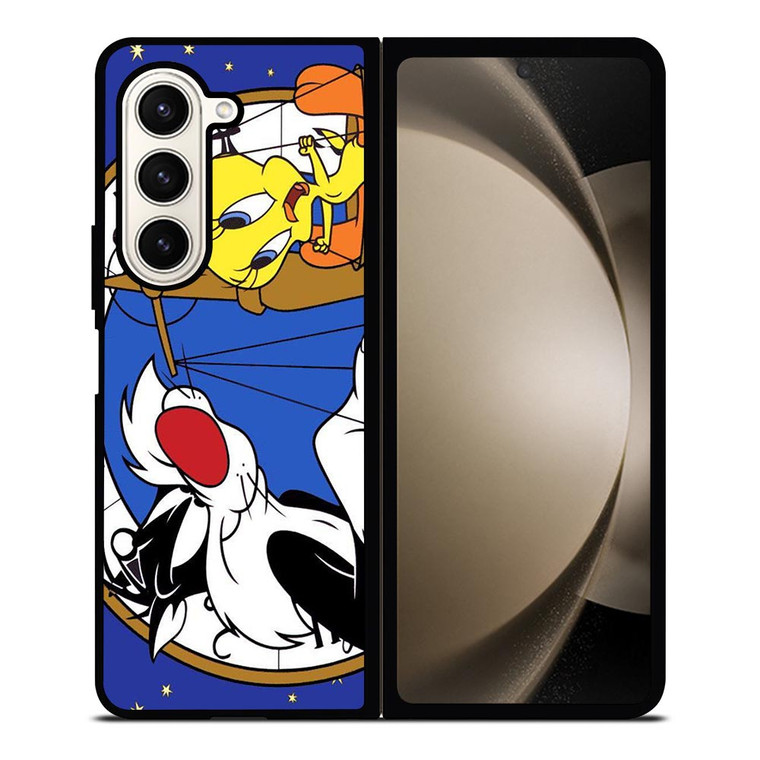 SYLVESTER AND TWEETY CARTOON Samsung Galaxy Z Fold 5 Case Cover SYLVESTER AND TWEETY CARTOON Samsung Galaxy Z Fold 5 Case Cover