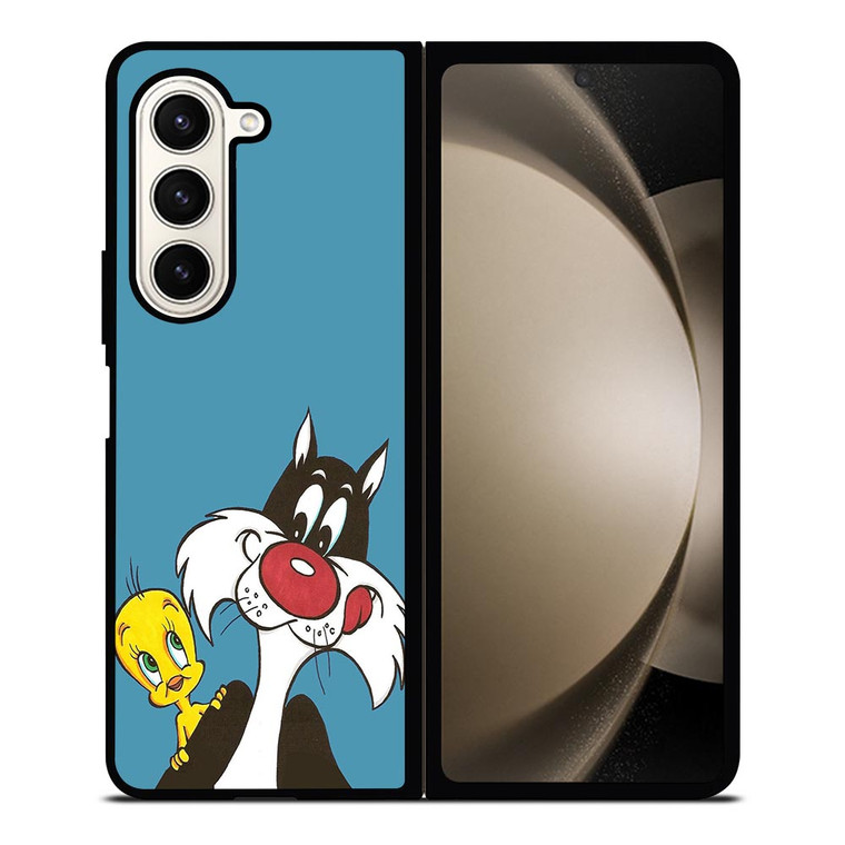 SYLVESTER AND TWEETY CLASSIC CARTOON Samsung Galaxy Z Fold 5 Case Cover SYLVESTER AND TWEETY CLASSIC CARTOON Samsung Galaxy Z Fold 5 Case Cover
