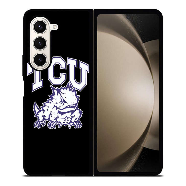TCU HORNED FROGS FOOTBALL LOGO Samsung Galaxy Z Fold 5 Case Cover