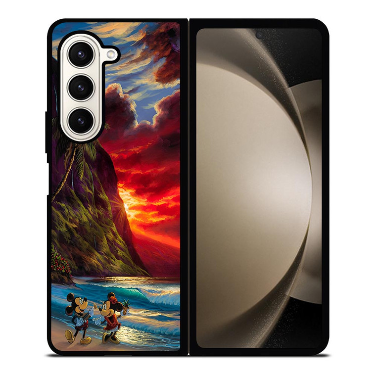 TROPICAL BEAUTIFUL MICKEY MINNIE Samsung Galaxy Z Fold 5 Case Cover