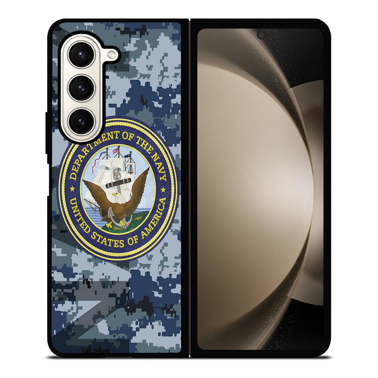 US NAVY CAMO LOGO Samsung Galaxy Z Fold 5 Case Cover US NAVY CAMO LOGO Samsung Galaxy Z Fold 5 Case Cover