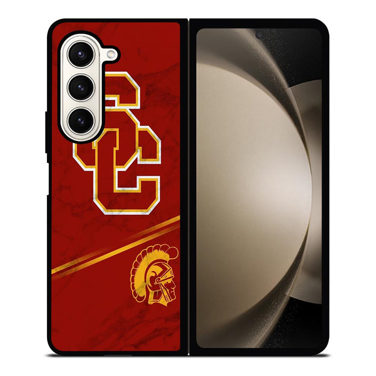 USC TROJANS RUSTY MARBLE Samsung Galaxy Z Fold 5 Case Cover