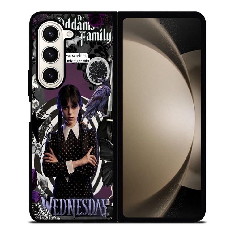 WEDNESDAY ADDAMS FAMILY SERIES Samsung Galaxy Z Fold 5 Case Cover WEDNESDAY ADDAMS FAMILY SERIES Samsung Galaxy Z Fold 5 Case Cover
