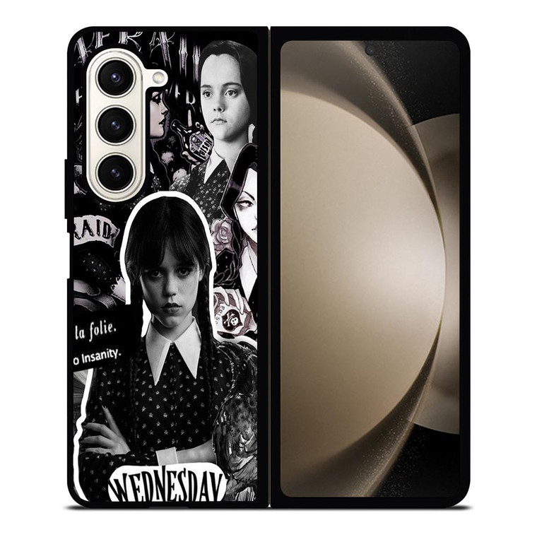 WEDNESDAY ADDAMS MOVIES COLLAGE Samsung Galaxy Z Fold 5 Case Cover WEDNESDAY ADDAMS MOVIES COLLAGE Samsung Galaxy Z Fold 5 Case Cover