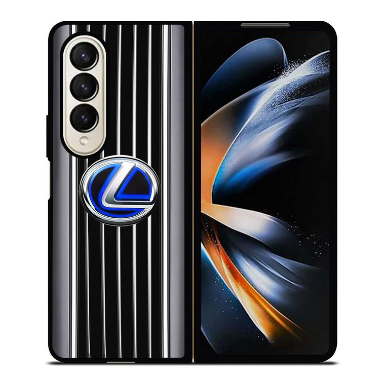 LEXUS METAL STRIPE LOGO Samsung Galaxy Z Fold 4 Case Cover