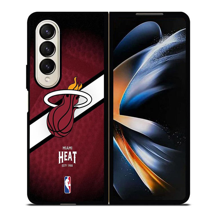 LOGO MIAMI HEAT NBA Samsung Galaxy Z Fold 4 Case Cover