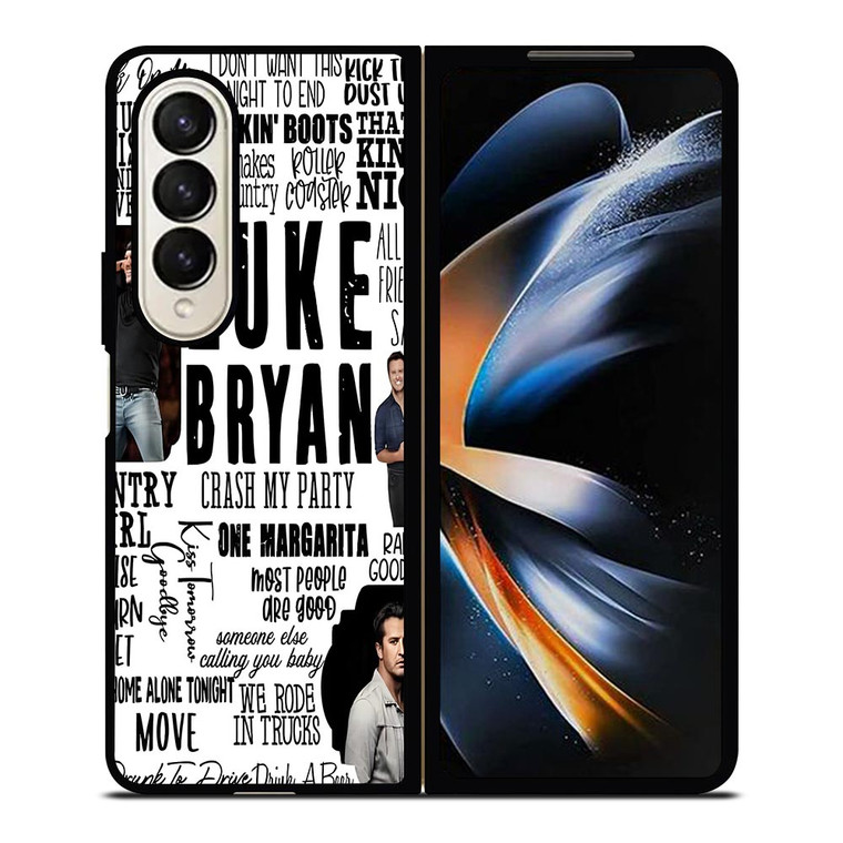LUKE BRYAN QUOATE COLLAGE Samsung Galaxy Z Fold 4 Case Cover