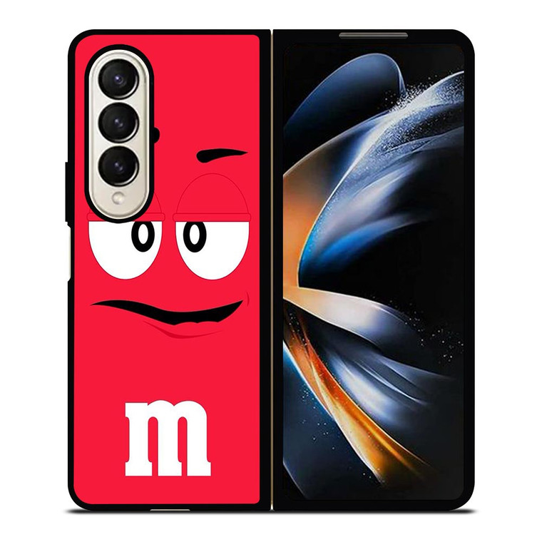 M&M RED Samsung Galaxy Z Fold 4 Case Cover