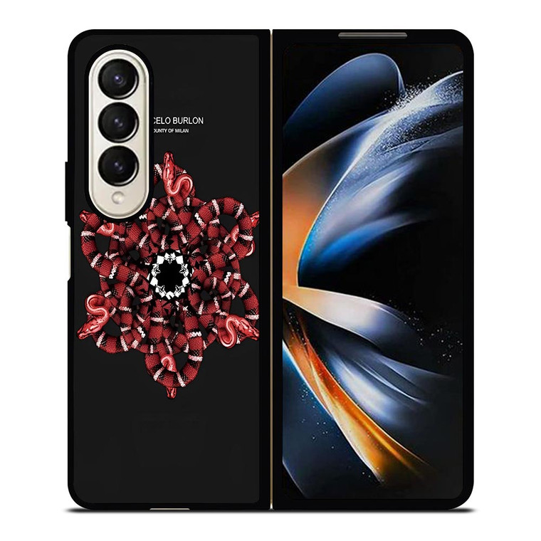 MARCELO BURLON SNAKE Samsung Galaxy Z Fold 4 Case Cover