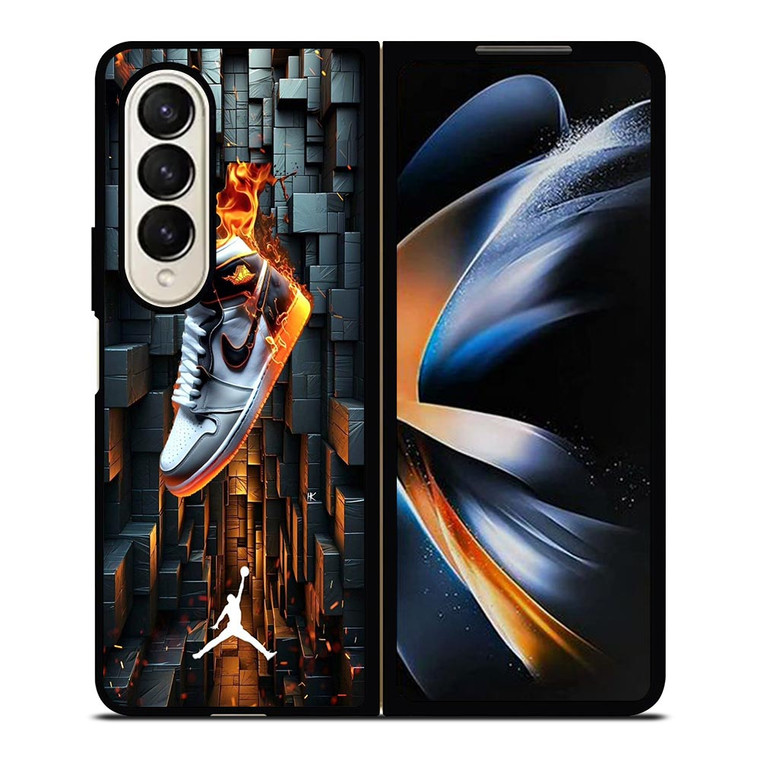 MICHAEL JORDAN AIR SHOES Samsung Galaxy Z Fold 4 Case Cover