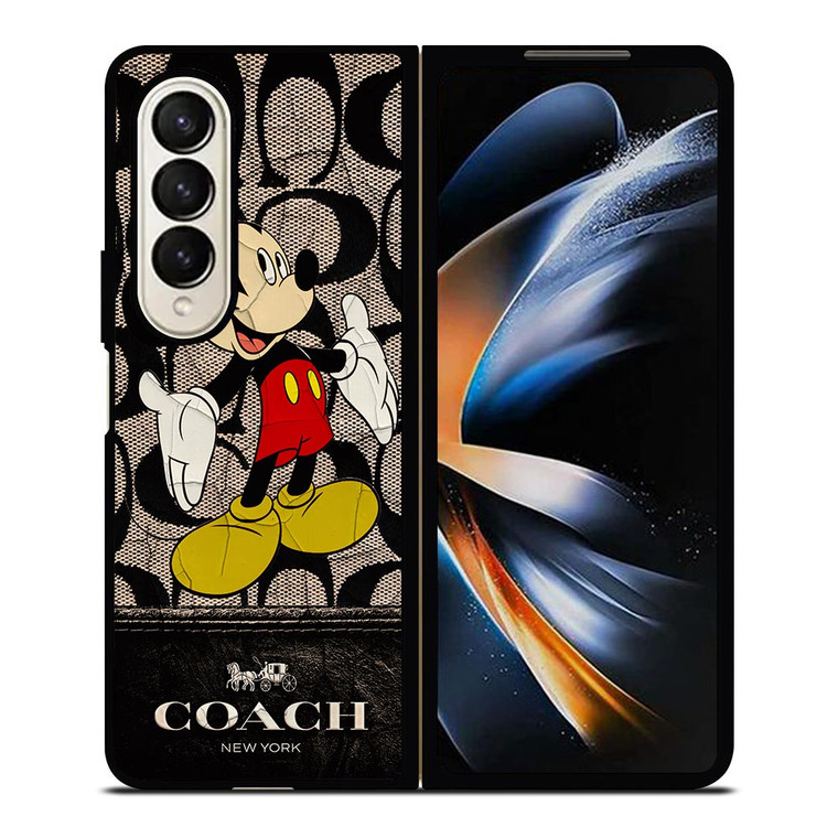 MICKEY MOUSE COACH NEW YORK Samsung Galaxy Z Fold 4 Case Cover