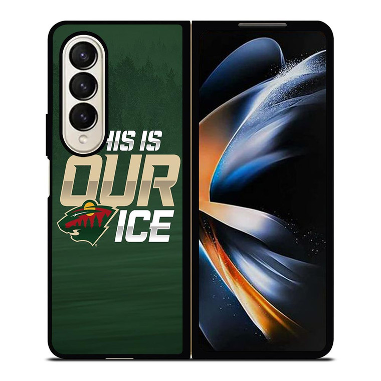 MINNESOTA WILD THIS IS OUR ICE Samsung Galaxy Z Fold 4 Case Cover