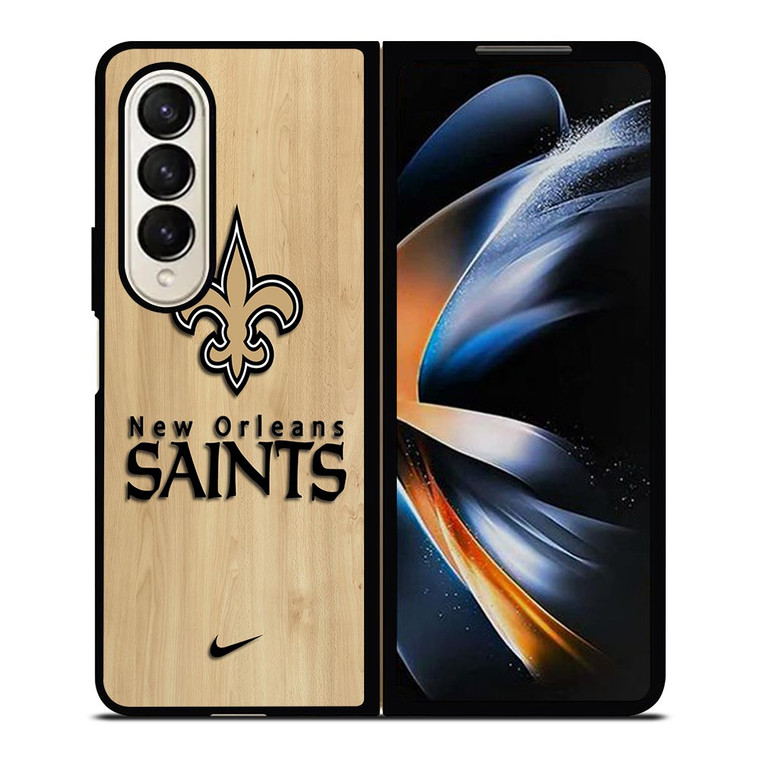 NEW ORLEANS SAINTS NIKE WOOD Samsung Galaxy Z Fold 4 Case Cover