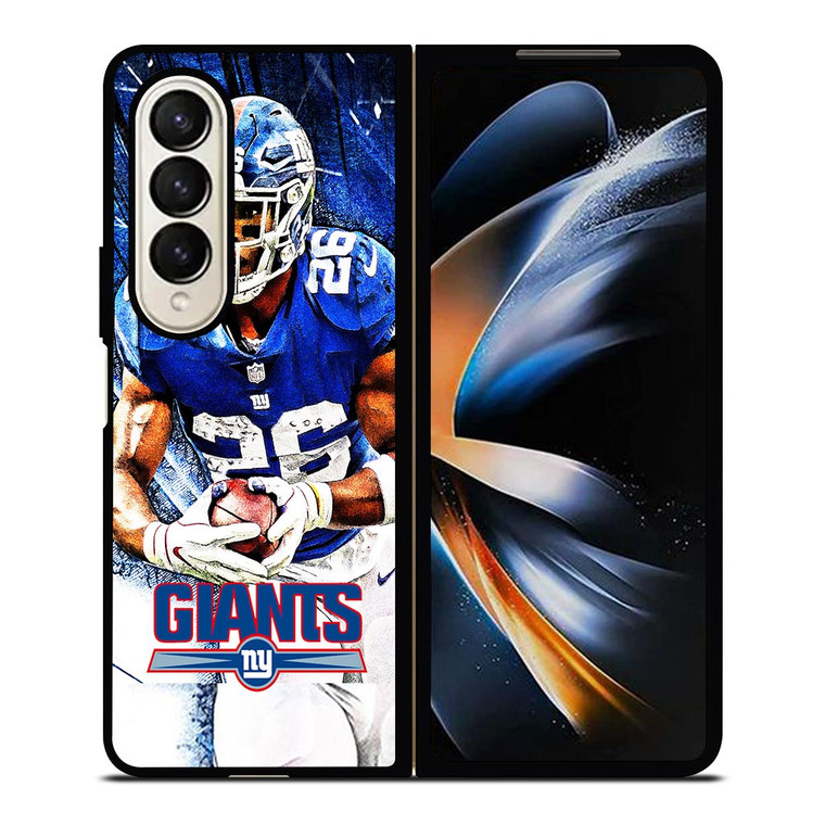 NEW YORK GIANTS NY SAQUON BARKLEY NFL Samsung Galaxy Z Fold 4 Case Cover