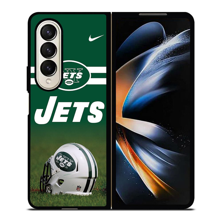 NEW YORK JETS NFL HELMET Samsung Galaxy Z Fold 4 Case Cover NEW YORK JETS NFL HELMET Samsung Galaxy Z Fold 4 Case Cover