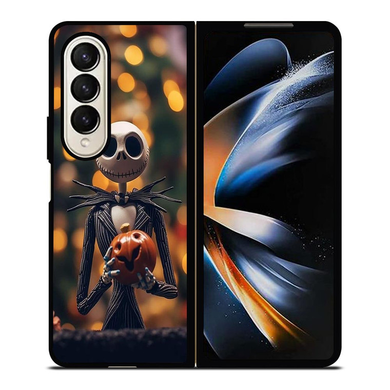 NIGHTMARE BEFORE CHRISTMAS JACK AND SALLY PORTRAIT Samsung Galaxy Z Fold 4 Case Cover