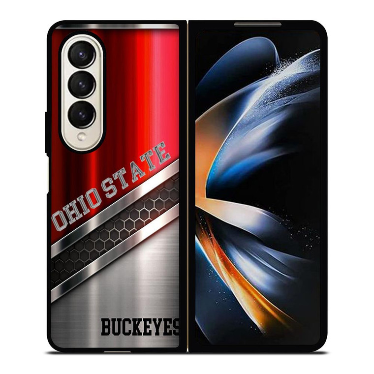 OHIO STATE BUCKEYES ALLOY Samsung Galaxy Z Fold 4 Case Cover OHIO STATE BUCKEYES ALLOY Samsung Galaxy Z Fold 4 Case Cover