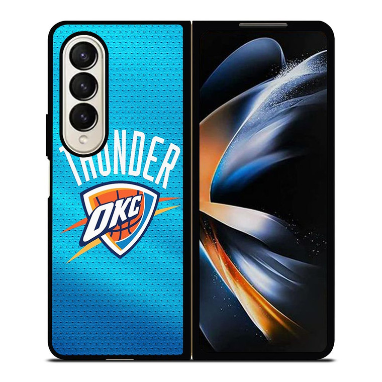 OKLAHOMA CITY THUNDER OKC SYMBOL Samsung Galaxy Z Fold 4 Case Cover