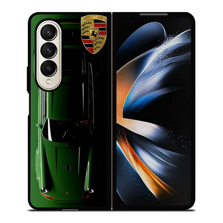 PORSCHE CAR GREEN Samsung Galaxy Z Fold 4 Case Cover PORSCHE CAR GREEN Samsung Galaxy Z Fold 4 Case Cover