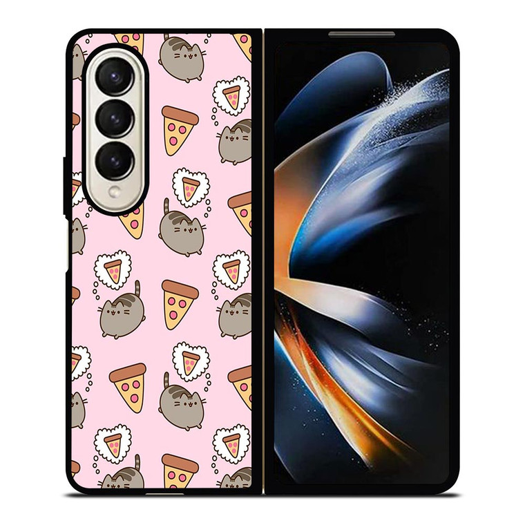 PUSHEEN THE CAT PIZZA Samsung Galaxy Z Fold 4 Case Cover PUSHEEN THE CAT PIZZA Samsung Galaxy Z Fold 4 Case Cover