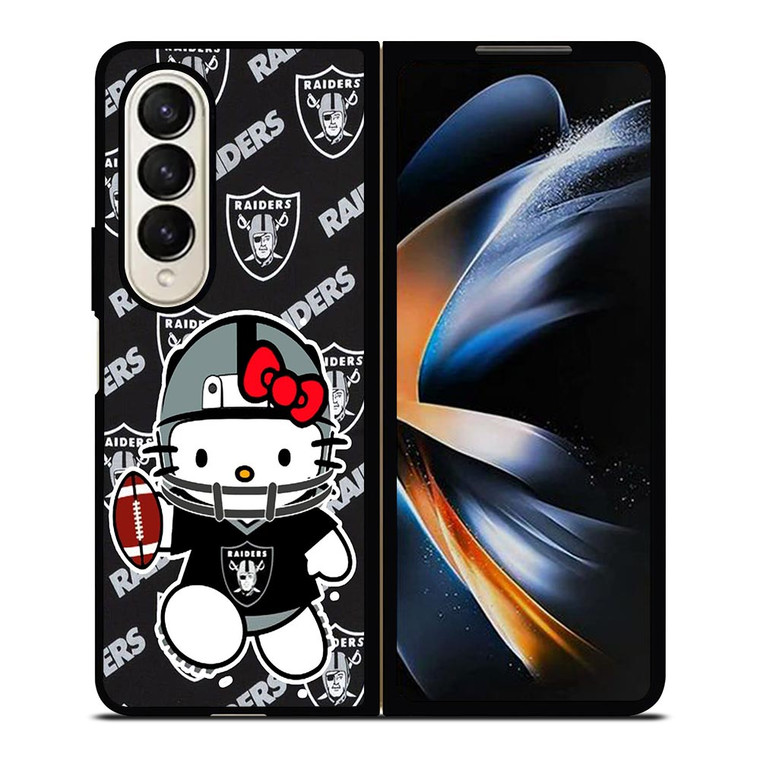 RAIDERS HELLO KITTY Samsung Galaxy Z Fold 4 Case Cover RAIDERS HELLO KITTY Samsung Galaxy Z Fold 4 Case Cover